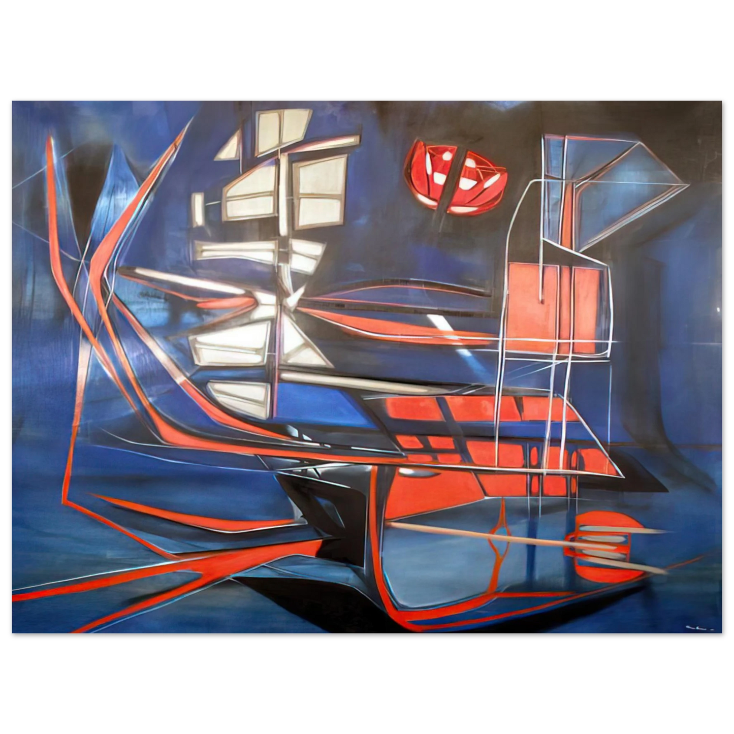 Jimmy Ernst - Science Fiction - 1948 75x100 cm / 30x40inches Fine Art Poster