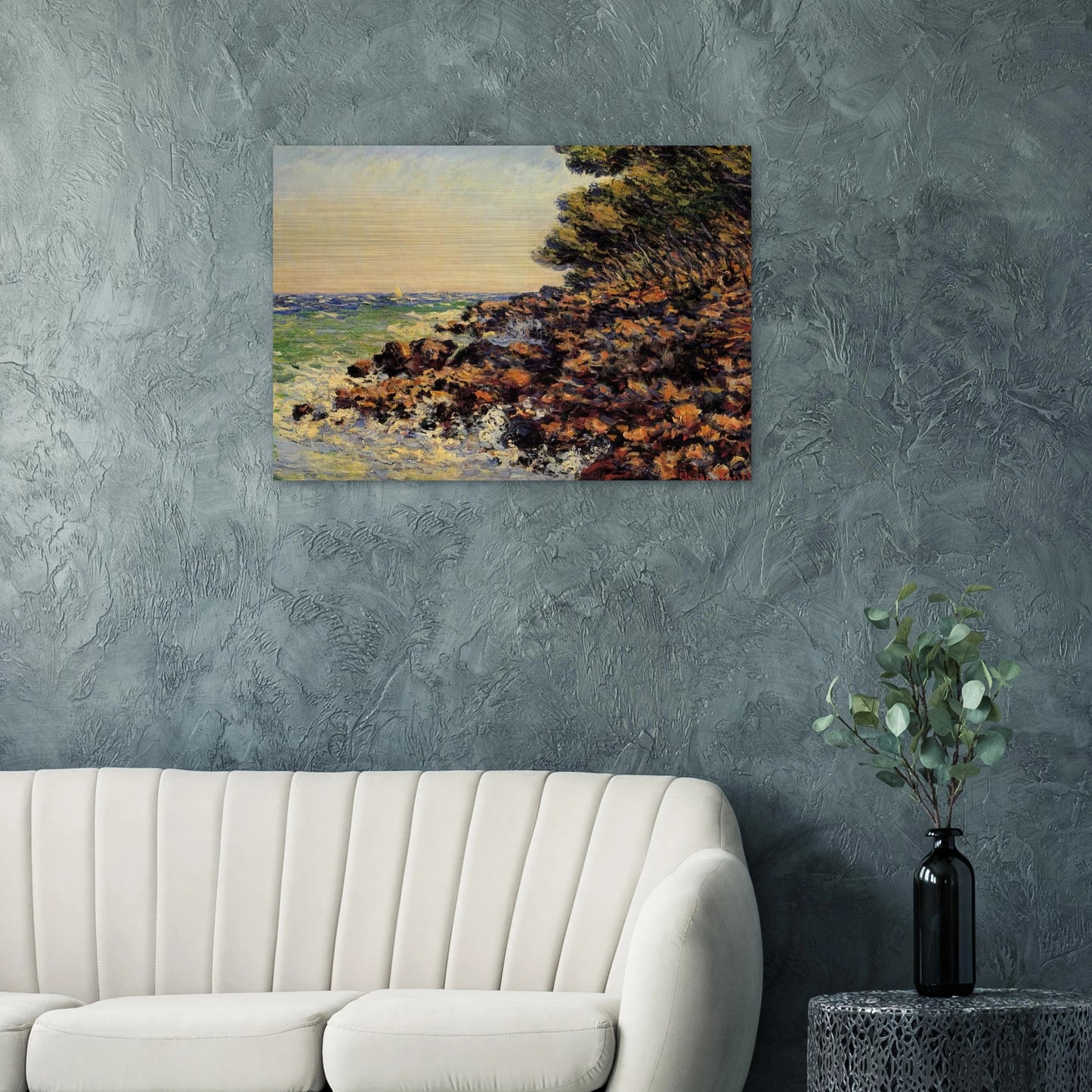 Cap Martin - claude monet Brushed Aluminum Print - 70x100 cm / 28x40 inches | claude monet Aluminum Print | claude monet Prints