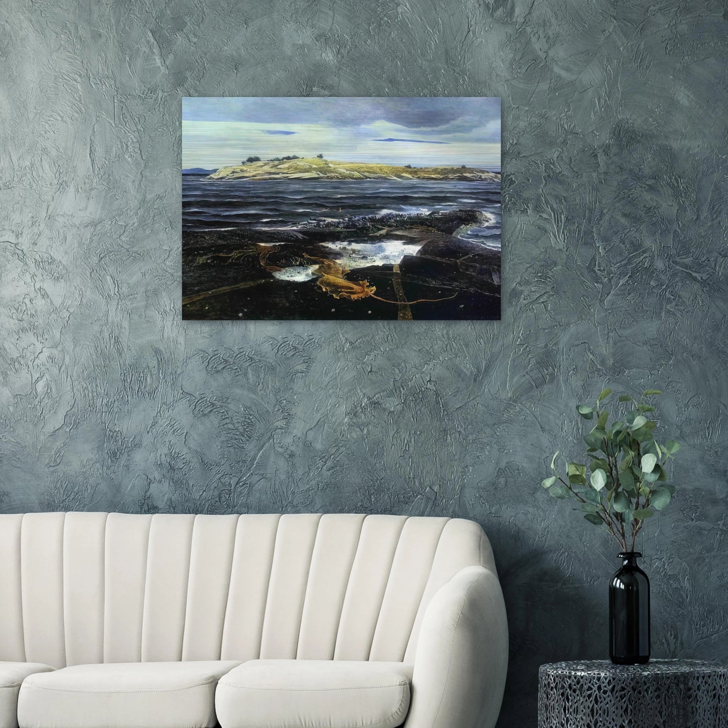 LITTLE CALDWELLS ISLAND - Andrew Wyeth Brushed Aluminum Print - 70x100 cm / 28x40 inches | Andrew Wyeth Aluminum Print | Andrew Wyeth Prints