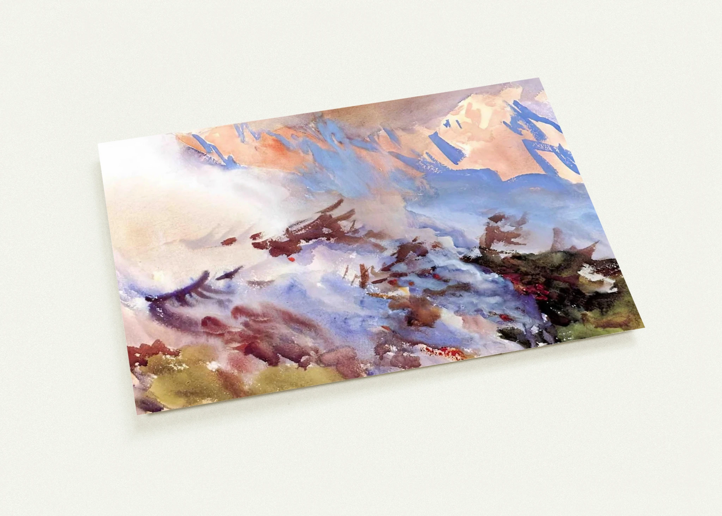 Mountain Fire By John Singer Sargent Pack of 10 Post Cards | John Singer Sargent Post Cards | A6 (10.5 x 14.8 cm) - 4.1 x 5.8 inches