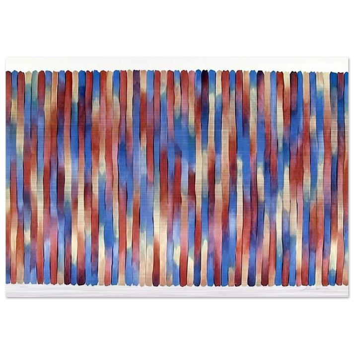 Banjo - 1981 - Gene Davis Brushed Aluminum Print - 70x100 cm / 28x40 inches | Gene Davis Aluminum Print | Gene Davis Prints