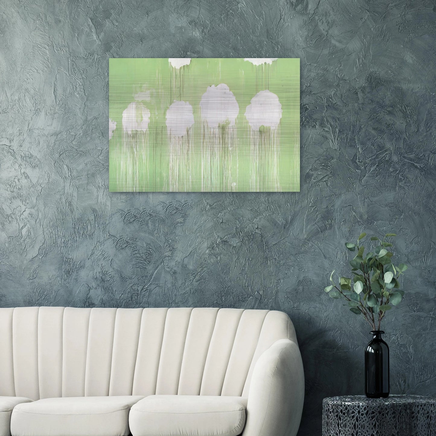 Untitled, Peony Blossom Painting - Cy Twombly Brushed Aluminum Print - 70x100 cm / 28x40 inches | Cy Twombly Aluminum Print | Cy Twombly Prints