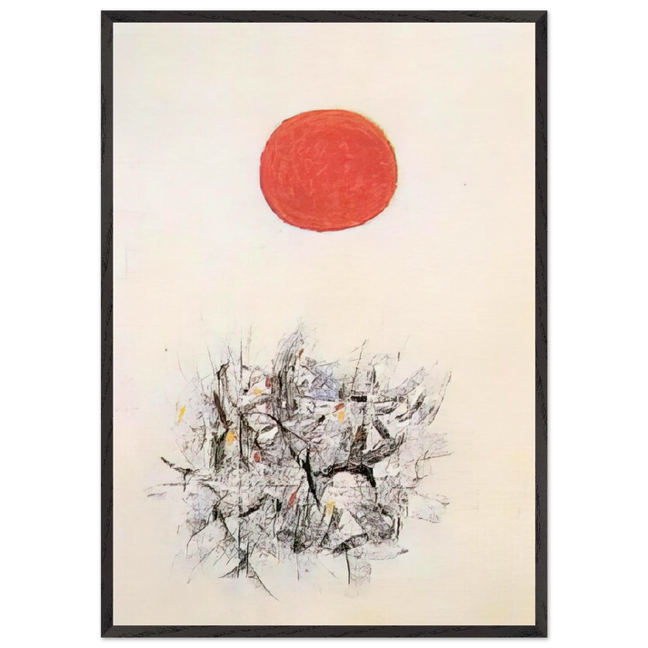 Brink - 1959 - Adolph Gottlieb 70x100 cm / 28x40 inches Framed Art Print – Black Wooden Frame