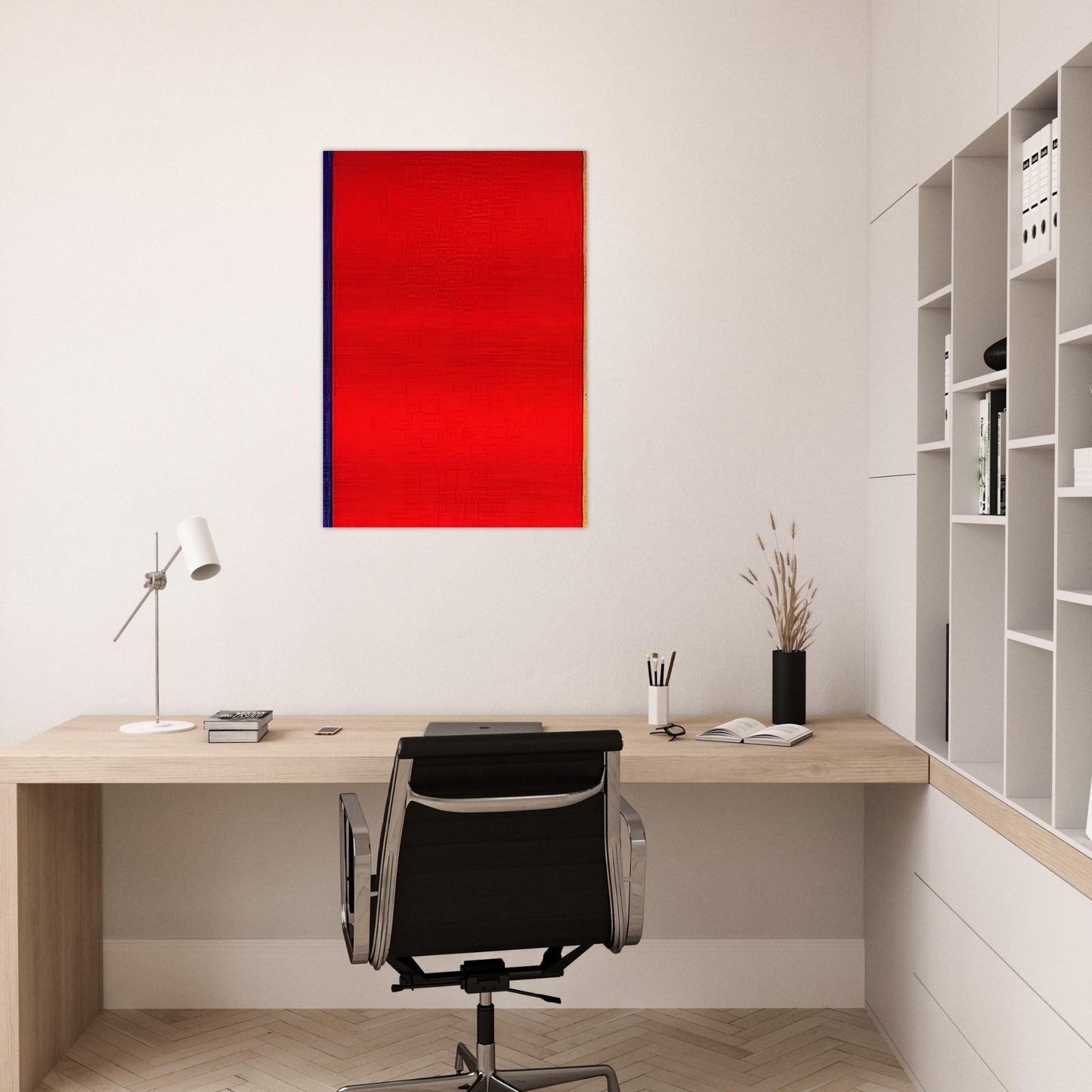 Who's Afraid of Red, Yellow, and Blue I - Barnett Newman Brushed Aluminum Print - 70x100 cm / 28x40 inches | Barnett Newman Aluminum Print | Barnett Newman Prints