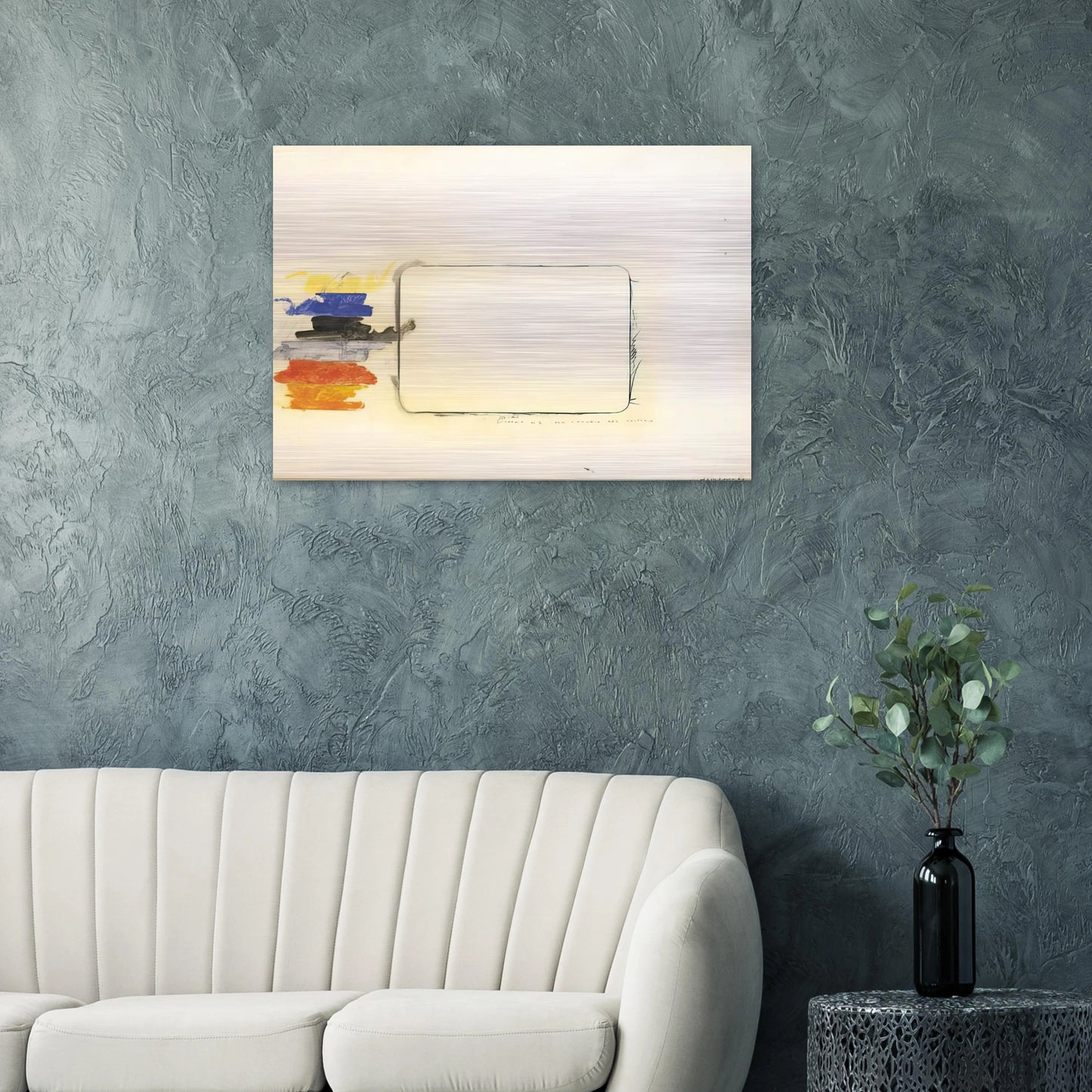 Disegno n. 2 per l'occhio del critico - Art Informel - Mario Schifano Brushed Aluminum Print - 70x100 cm / 28x40 inches | Mario Schifano Aluminum Print | Mario Schifano Prints