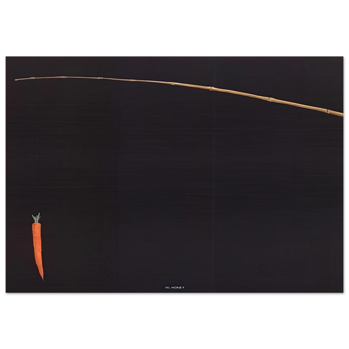 HI HONEY 1981 - Edward Ruscha Brushed Aluminum Print - 70x100 cm / 28x40 inches | Edward Ruscha Aluminum Print | Edward Ruscha Prints