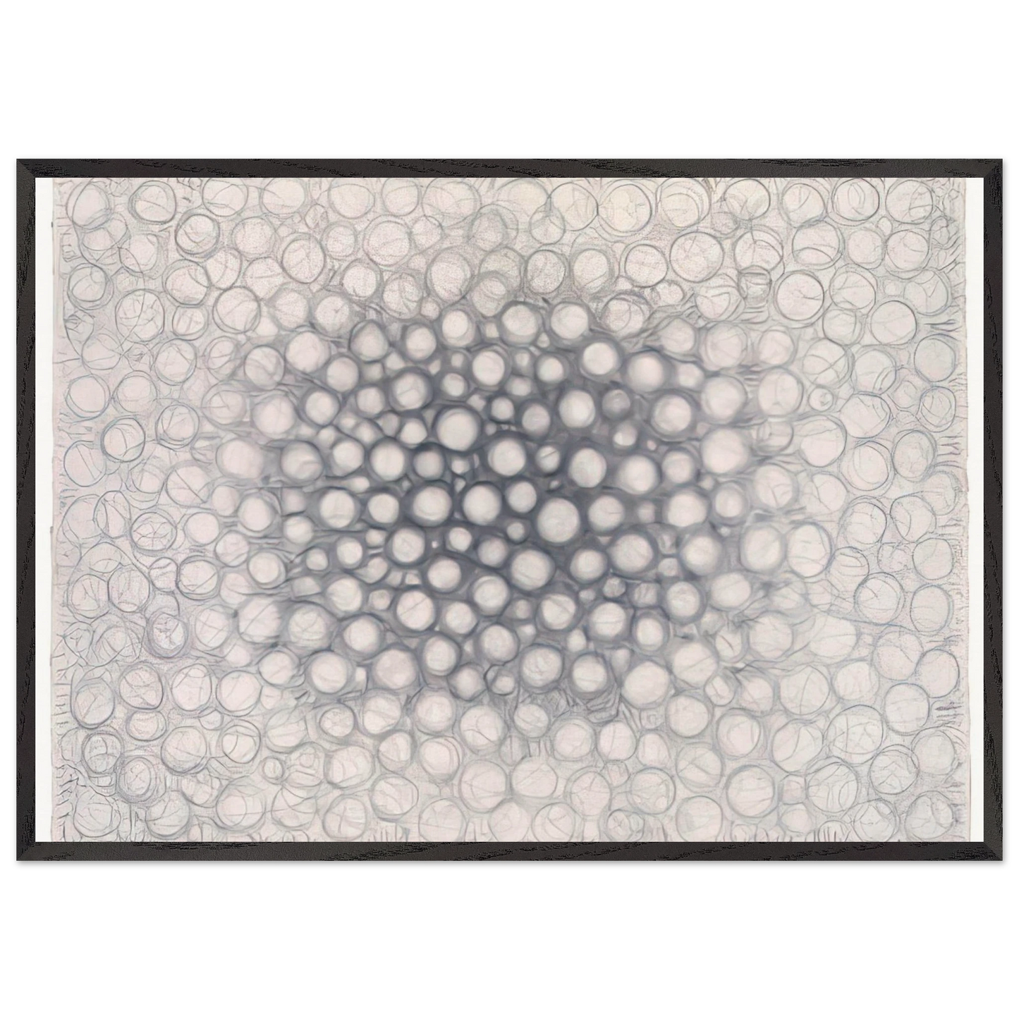 Light Gathers to the Question of No - Richard Pousette-Dart 70x100 cm / 28x40 inches Framed Art Print – Black Wooden Frame