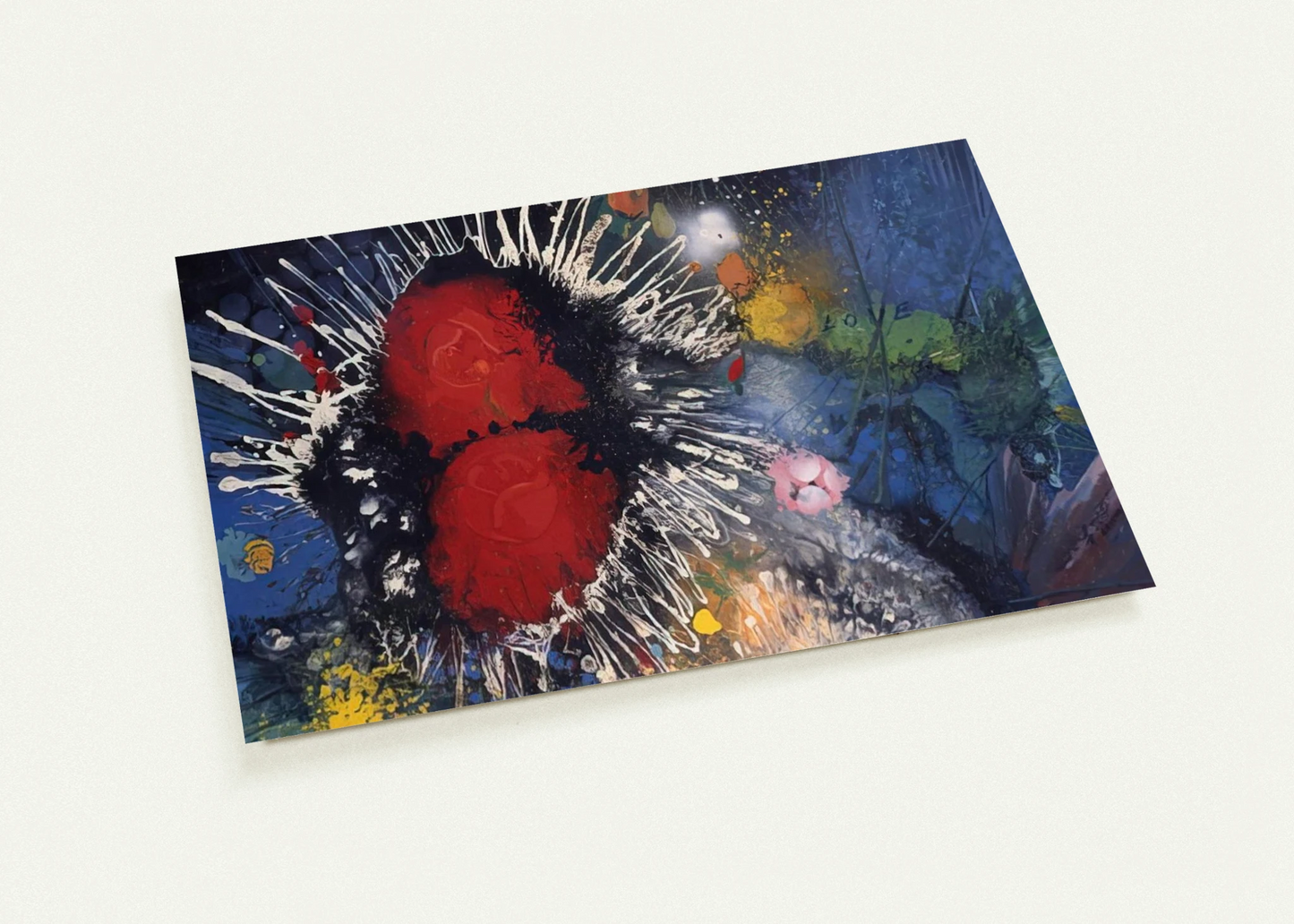 Flowers No. 4 - 1974 By Gebre Kristos Desta Pack of 10 Post Cards | Gebre Kristos Desta Post Cards | A6 (10.5 x 14.8 cm) - 4.1 x 5.8 inches