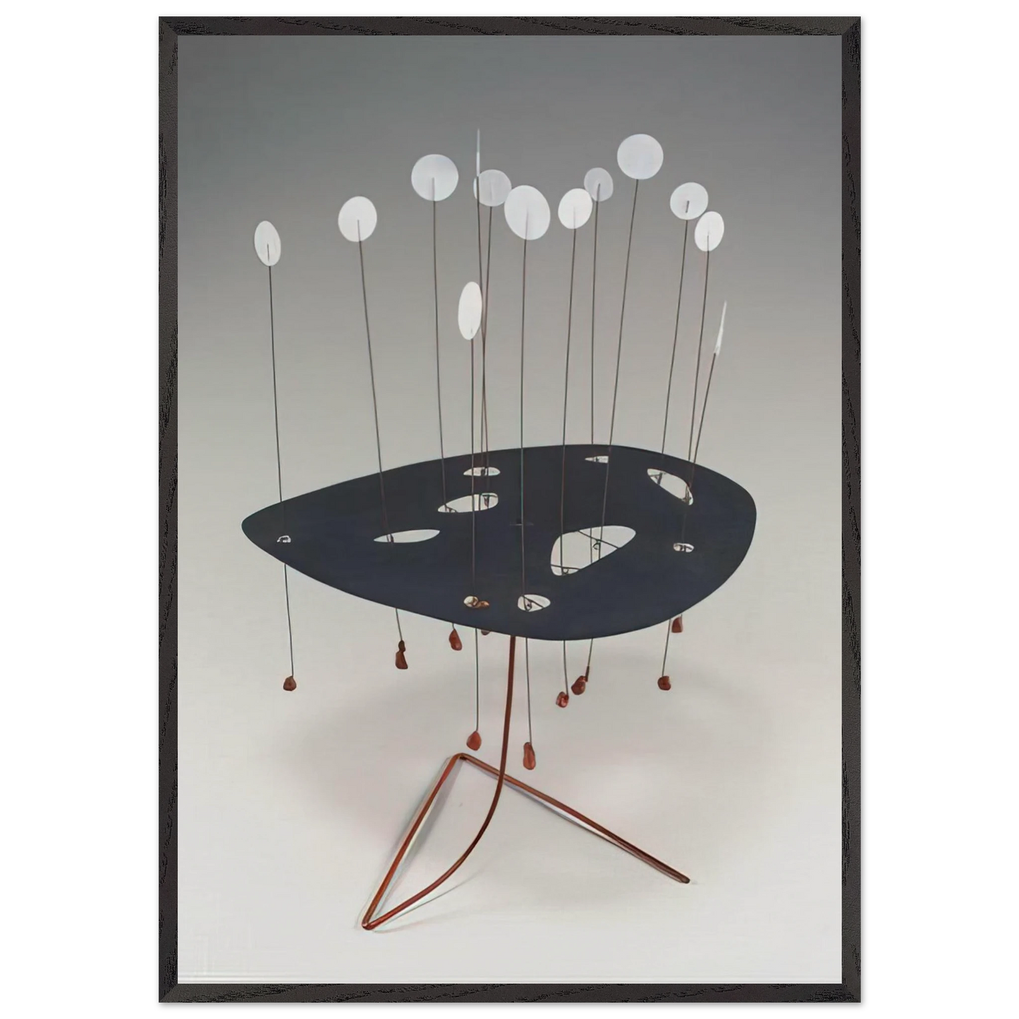 ASPEN 1948 - Alexander Calder 70x100 cm / 28x40 inches Framed Art Print – Black Wooden Frame