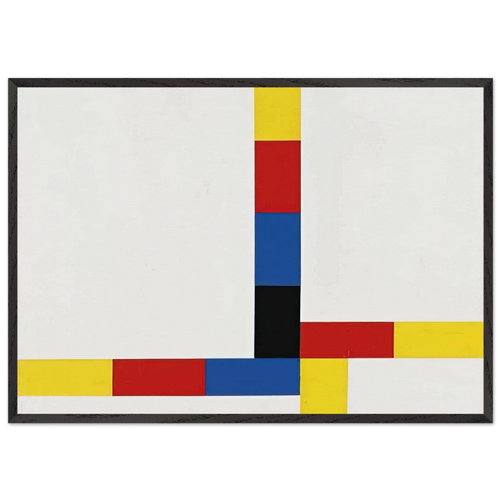 1-4 um excentrum IV - 1969 - Max Bill 70x100 cm / 28x40 inches Framed Art Print – Black Wooden Frame