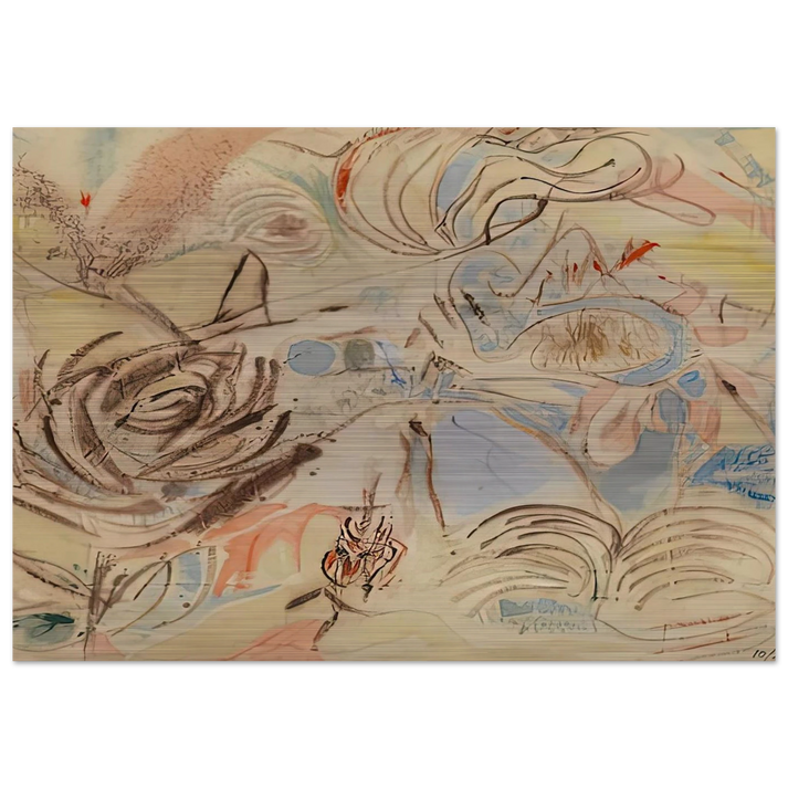 10 29 52, 1952- - Helen Frankenthaler Brushed Aluminum Print - 70x100 cm / 28x40 inches | Helen Frankenthaler Aluminum Print | Helen Frankenthaler Prints