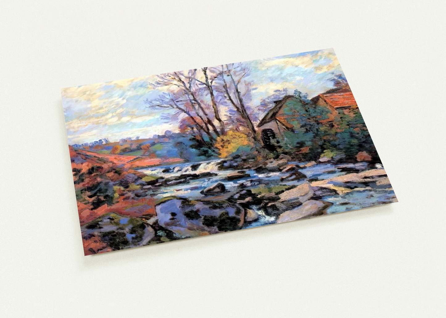 Moulin Bouchardon, Crozant - 1895 By Armand Guillaumin Pack of 10 Post Cards | Armand Guillaumin Post Cards | A6 (10.5 x 14.8 cm) - 4.1 x 5.8 inches