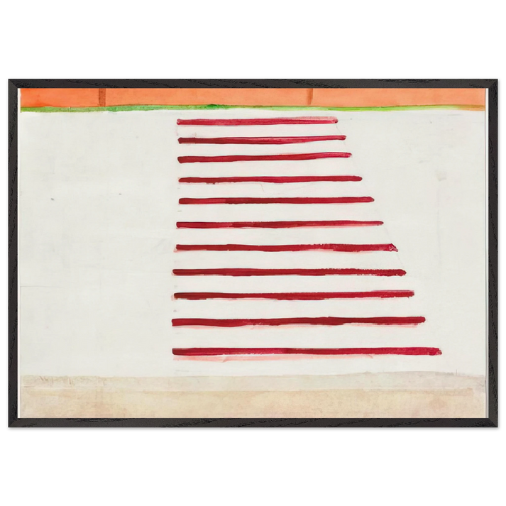 Untitled - 2002 N2 - Ralston Crawford 70x100 cm / 28x40 inches Framed Art Print – Black Wooden Frame