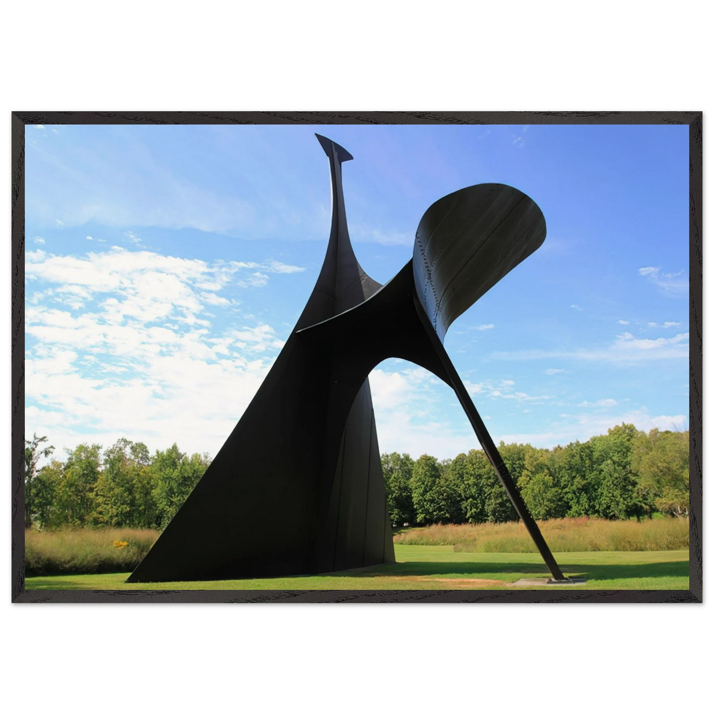 THE ARCH 1975 - Alexander Calder 70x100 cm / 28x40 inches Framed Art Print – Black Wooden Frame