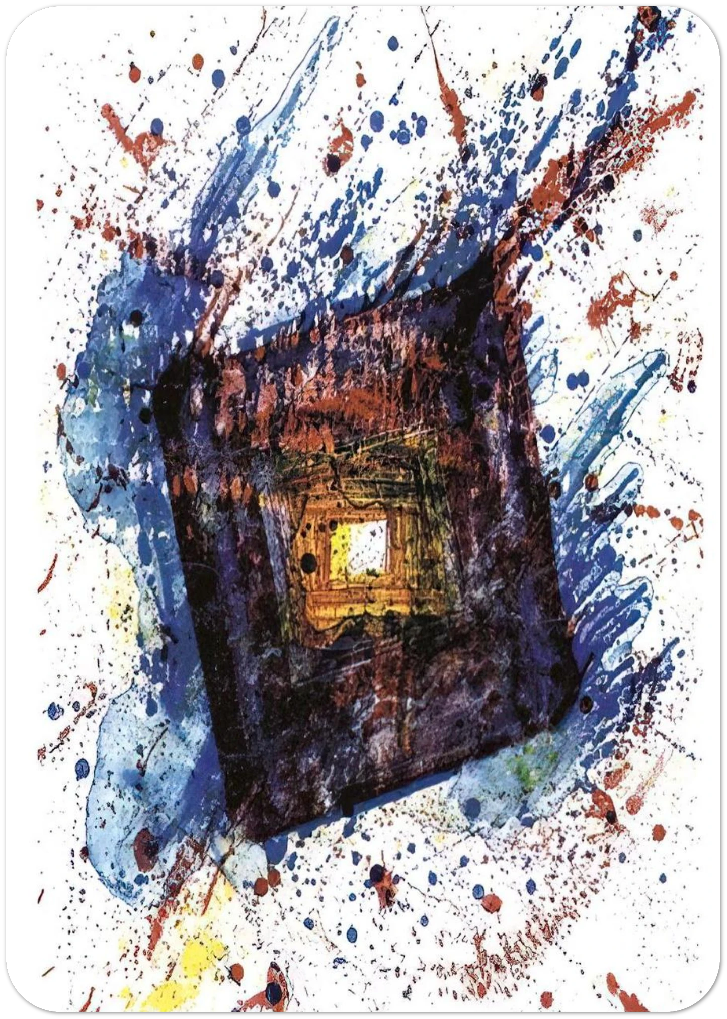 Falling Star L. L249 By Sam Francis Pack of 10 Post Cards | Sam Francis Post Cards | A6 (10.5 x 14.8 cm) - 4.1 x 5.8 inches