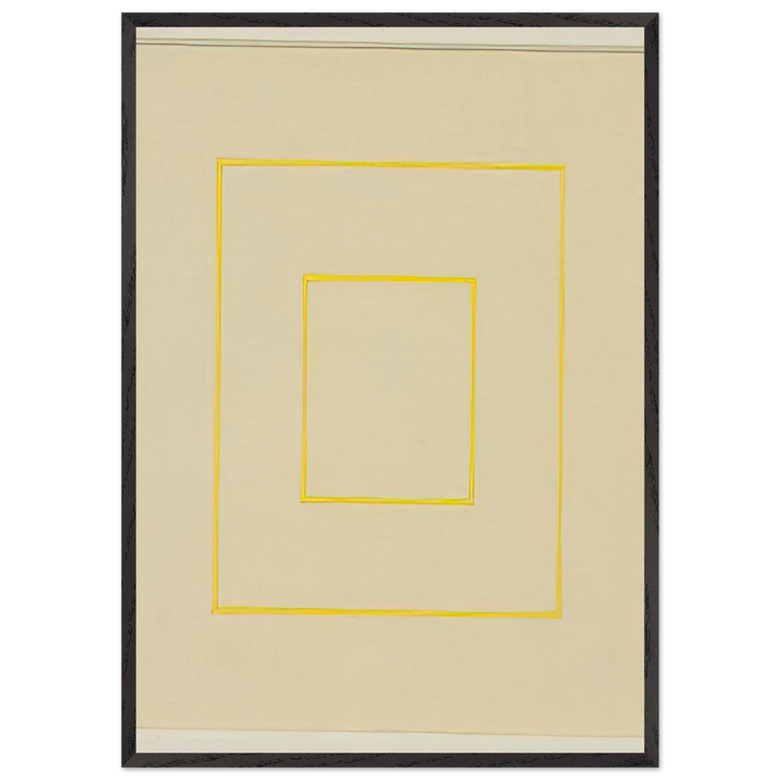 Spazio Luce - 1970 - Antonio Calderara 70x100 cm / 28x40 inches Framed Art Print – Black Wooden Frame