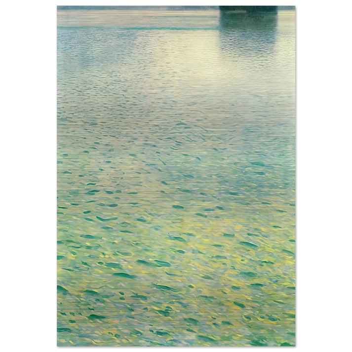 ISLAND IN THE ATTERSEE - Gustav Klimt Brushed Aluminum Print - 70x100 cm / 28x40 inches | Gustav Klimt Aluminum Print | Gustav Klimt Prints