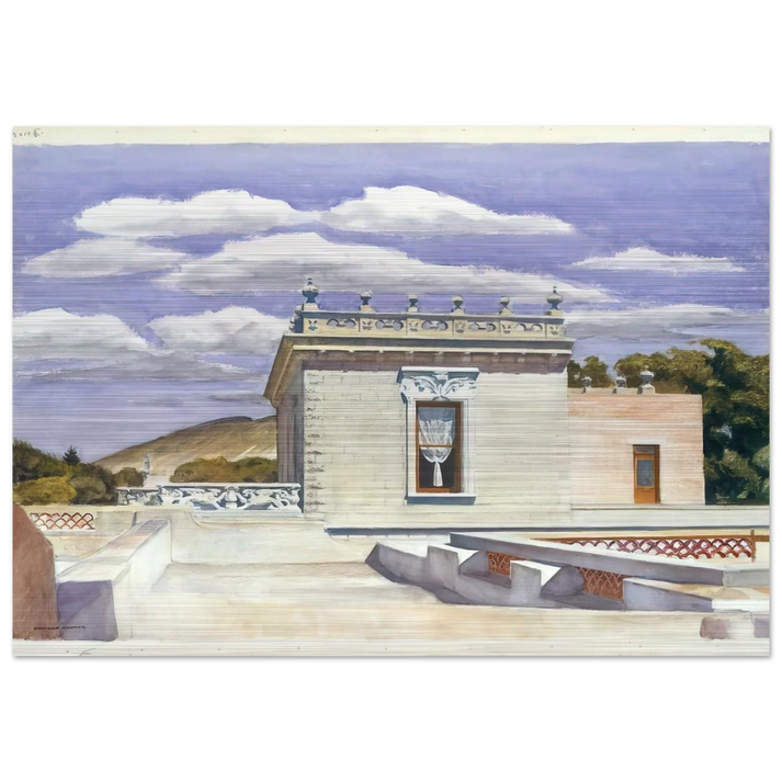 Saltillo Mansion - Edward Hopper Brushed Aluminum Print - 70x100 cm / 28x40 inches | Edward Hopper Aluminum Print | Edward Hopper Prints
