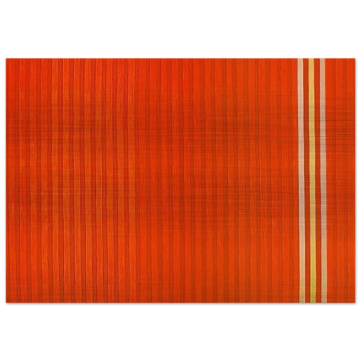 Red Devil - 1959 - Gene Davis Brushed Aluminum Print - 70x100 cm / 28x40 inches | Gene Davis Aluminum Print | Gene Davis Prints