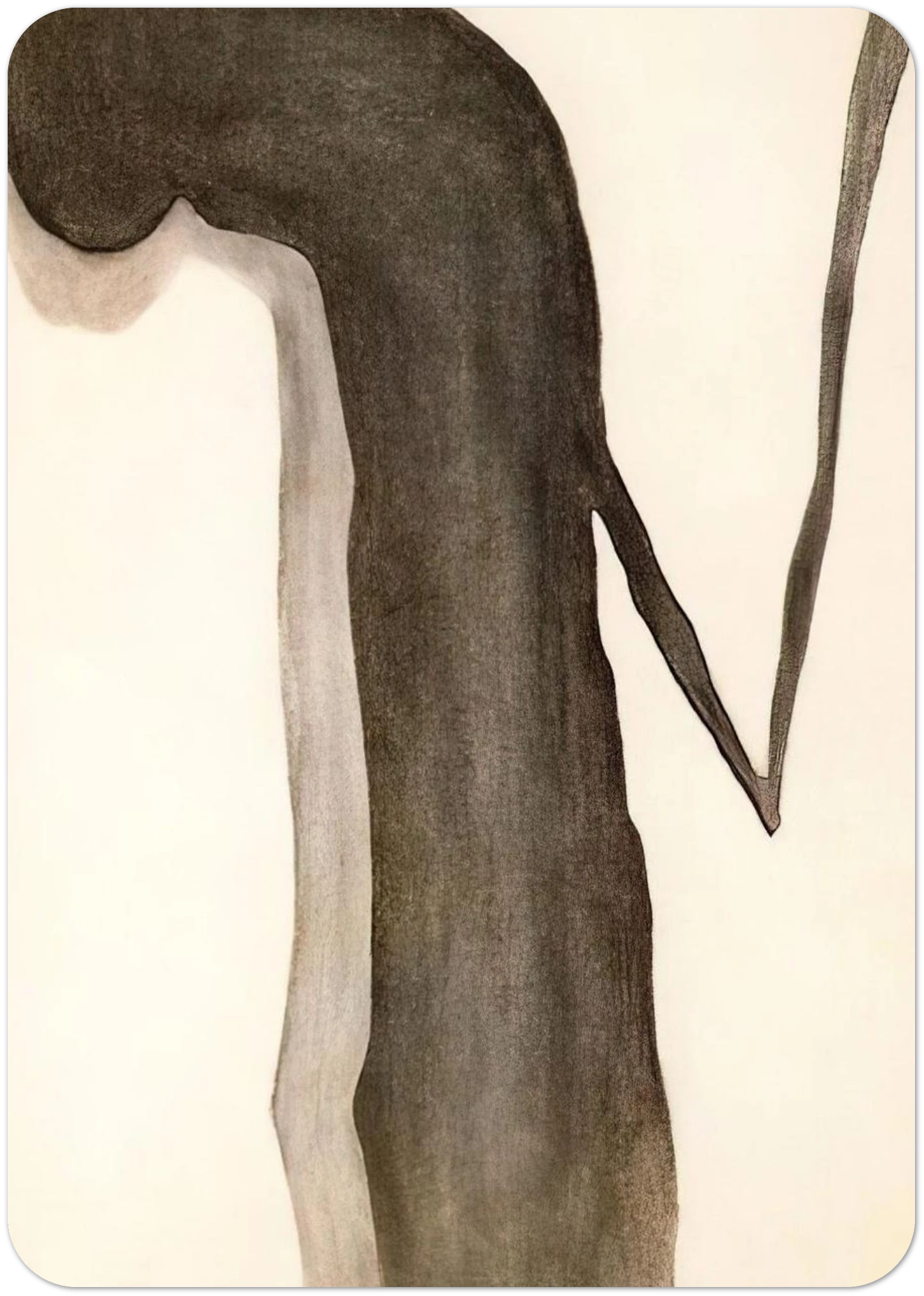 Drawing V By Georgia O'Keeffe Pack of 10 Post Cards | Georgia O'Keeffe Post Cards | A6 (10.5 x 14.8 cm) - 4.1 x 5.8 inches