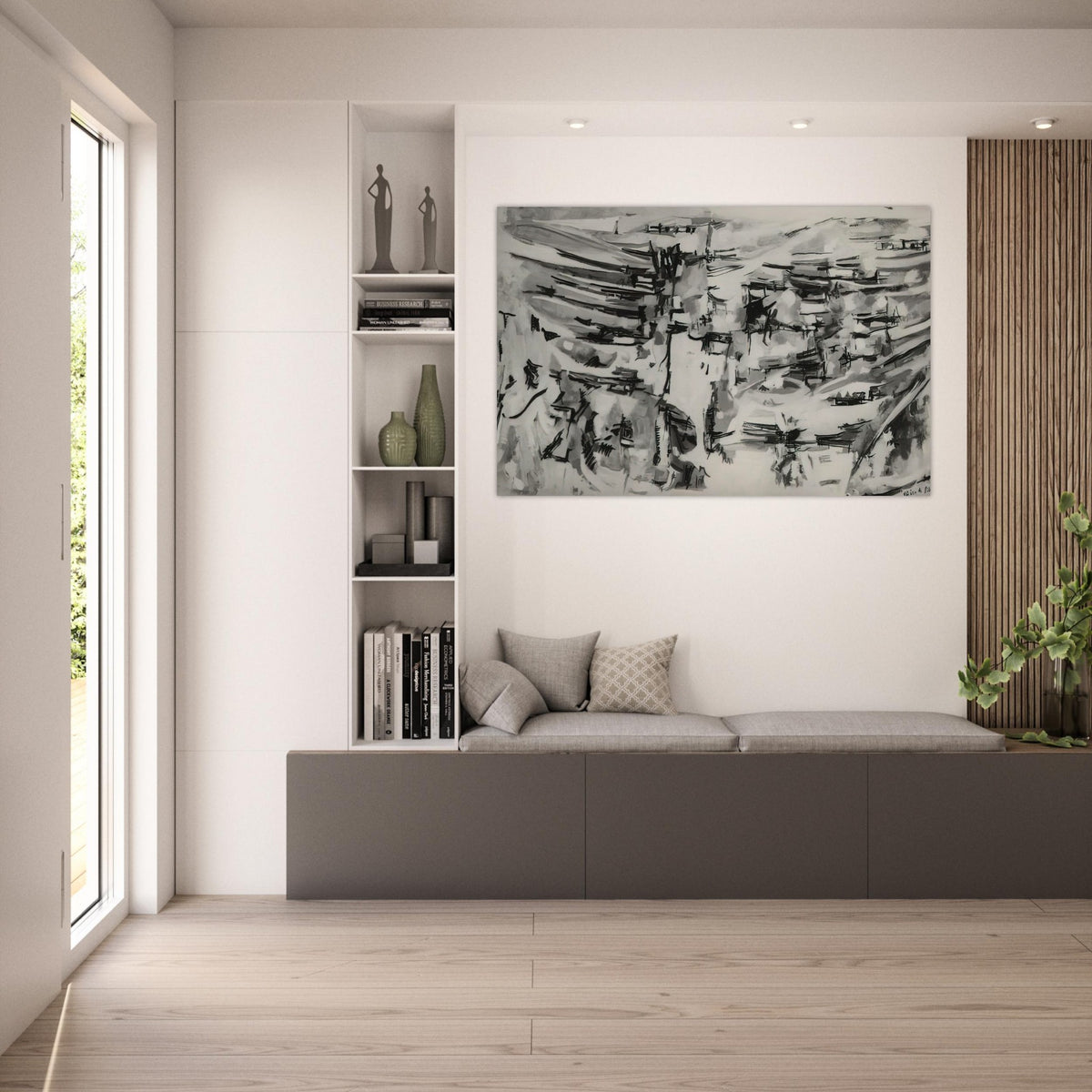 Composition - 1955 - Maria Helena Vieira da Silva Art Prints - 100x150 cm / 40x60″ inches | Maria Helena Vieira da Silva Poster | Maria Helena Vieira da Silva Prints