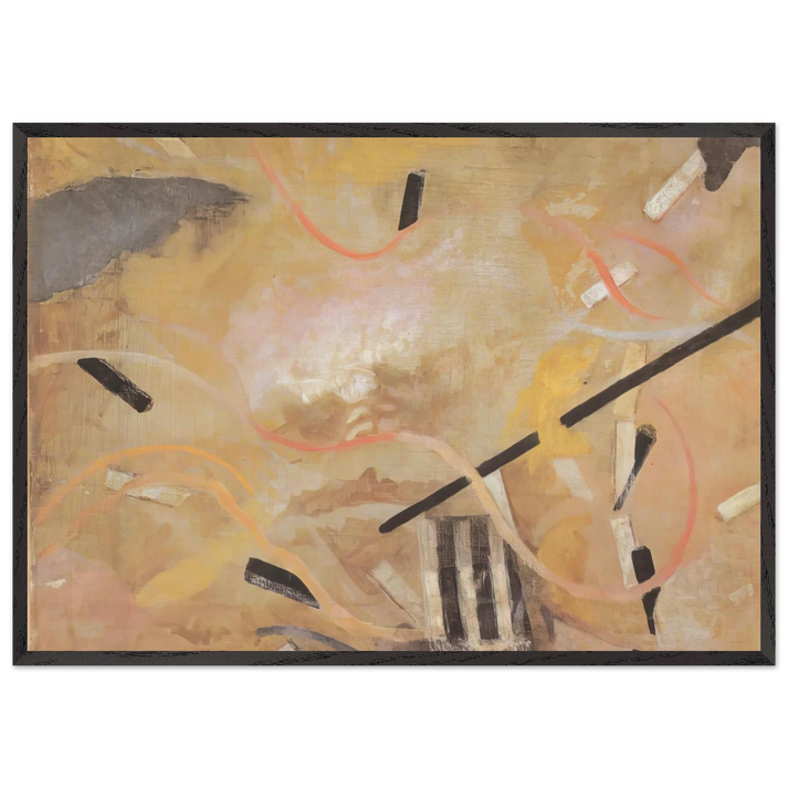 The tendency of aesthetic idealism - 1918 - Julius Evola 70x100 cm / 28x40 inches Framed Art Print – Black Wooden Frame