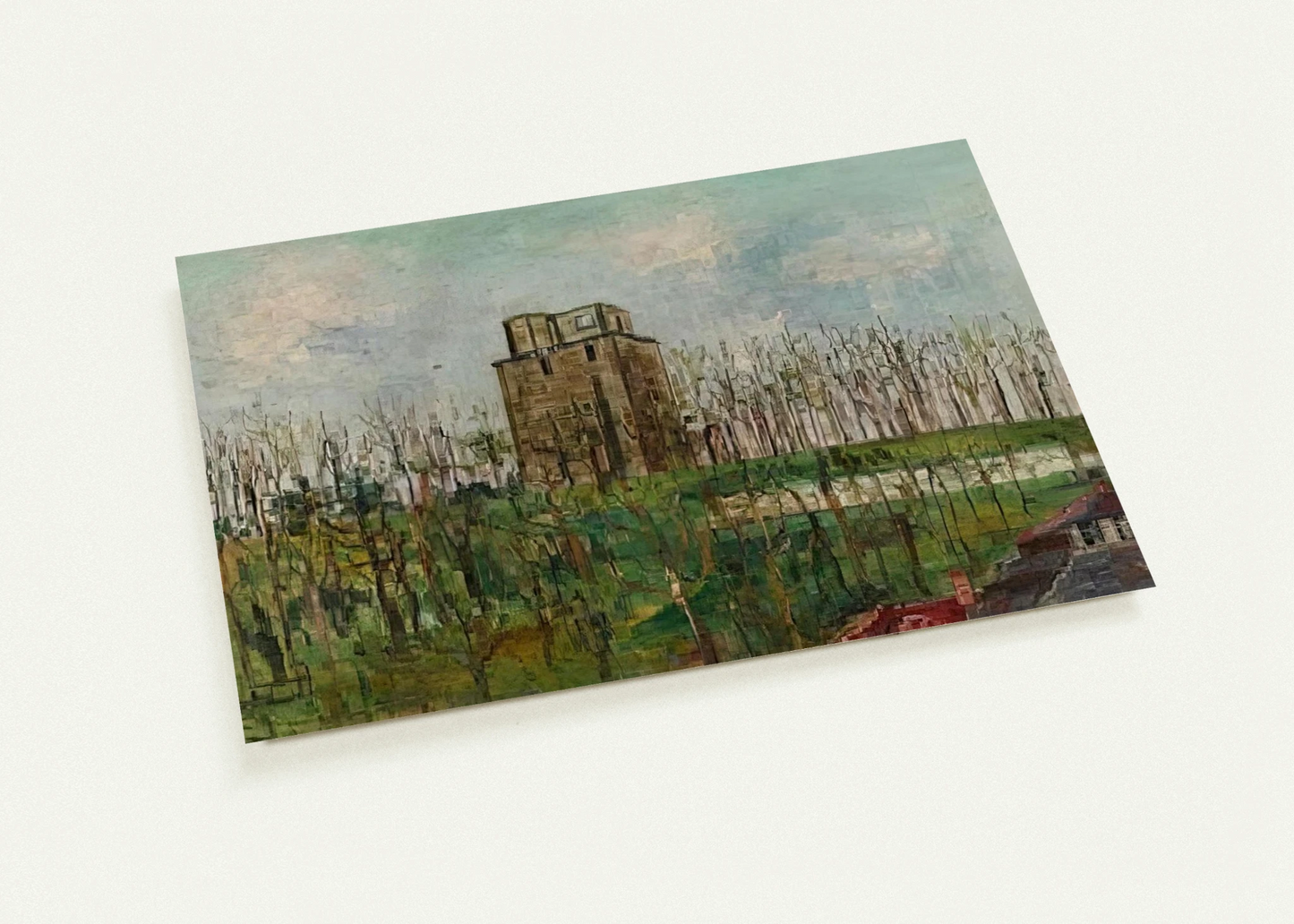 DONJON STREET By Maurice Utrillo Pack of 10 Post Cards | Maurice Utrillo Post Cards | A6 (10.5 x 14.8 cm) - 4.1 x 5.8 inches