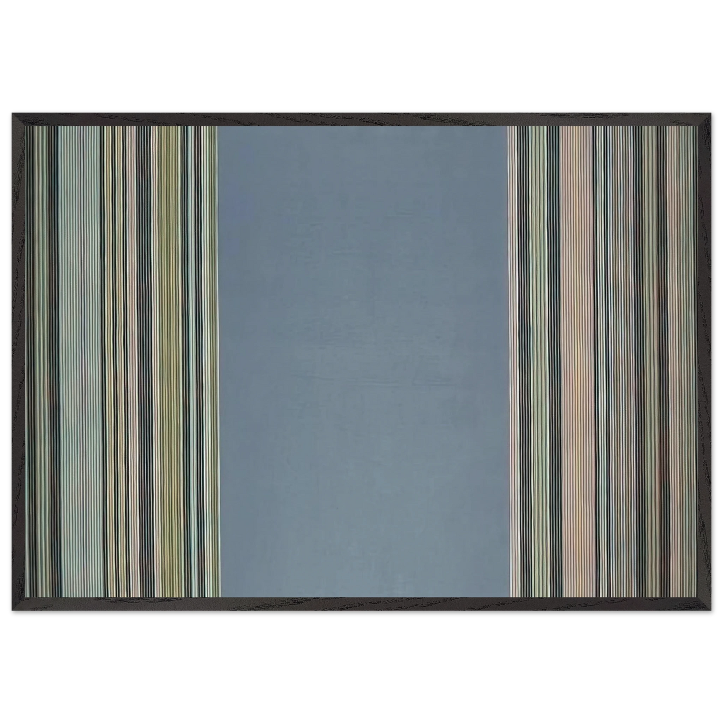 Prince Albert - 1978 - Gene Davis 70x100 cm / 28x40 inches Framed Art Print – Black Wooden Frame