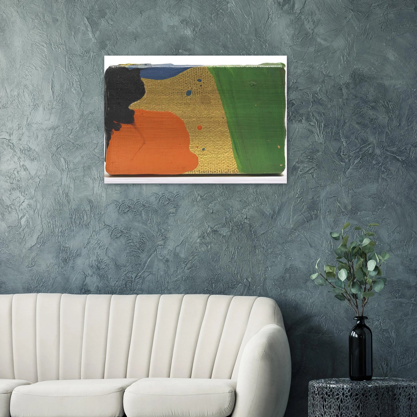 Untitled Sam Francis for Arnold Newman - Sam Francis Brushed Aluminum Print - 70x100 cm / 28x40 inches | Sam Francis Aluminum Print | Sam Francis Prints