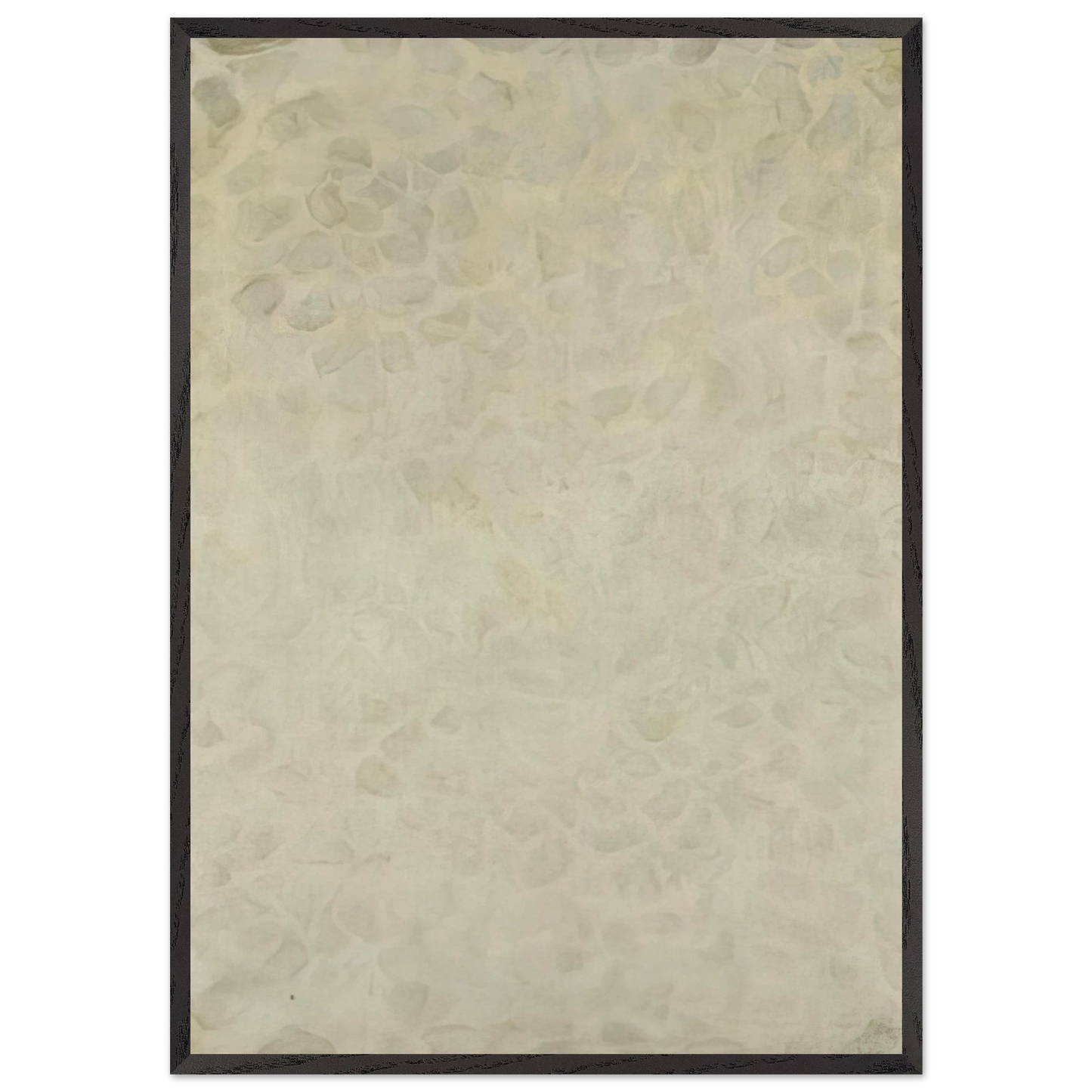 White N2 - Sam Francis 70x100 cm / 28x40 inches Framed Art Print – Black Wooden Frame