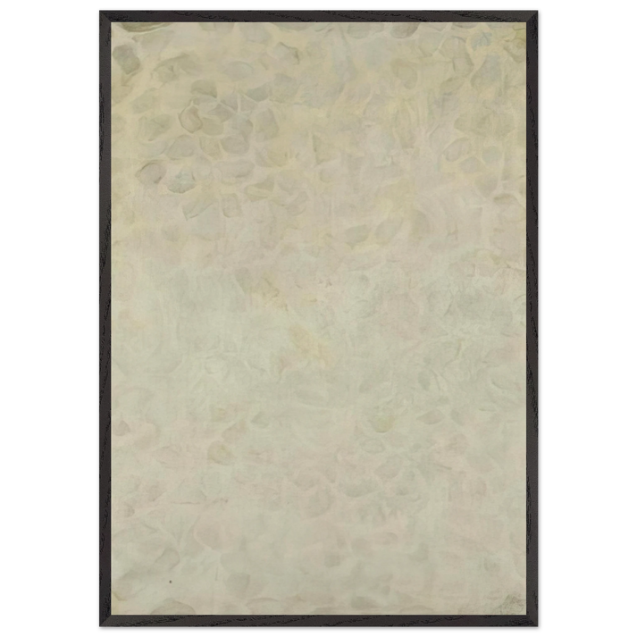 White N2 - Sam Francis 70x100 cm / 28x40 inches Framed Art Print – Black Wooden Frame