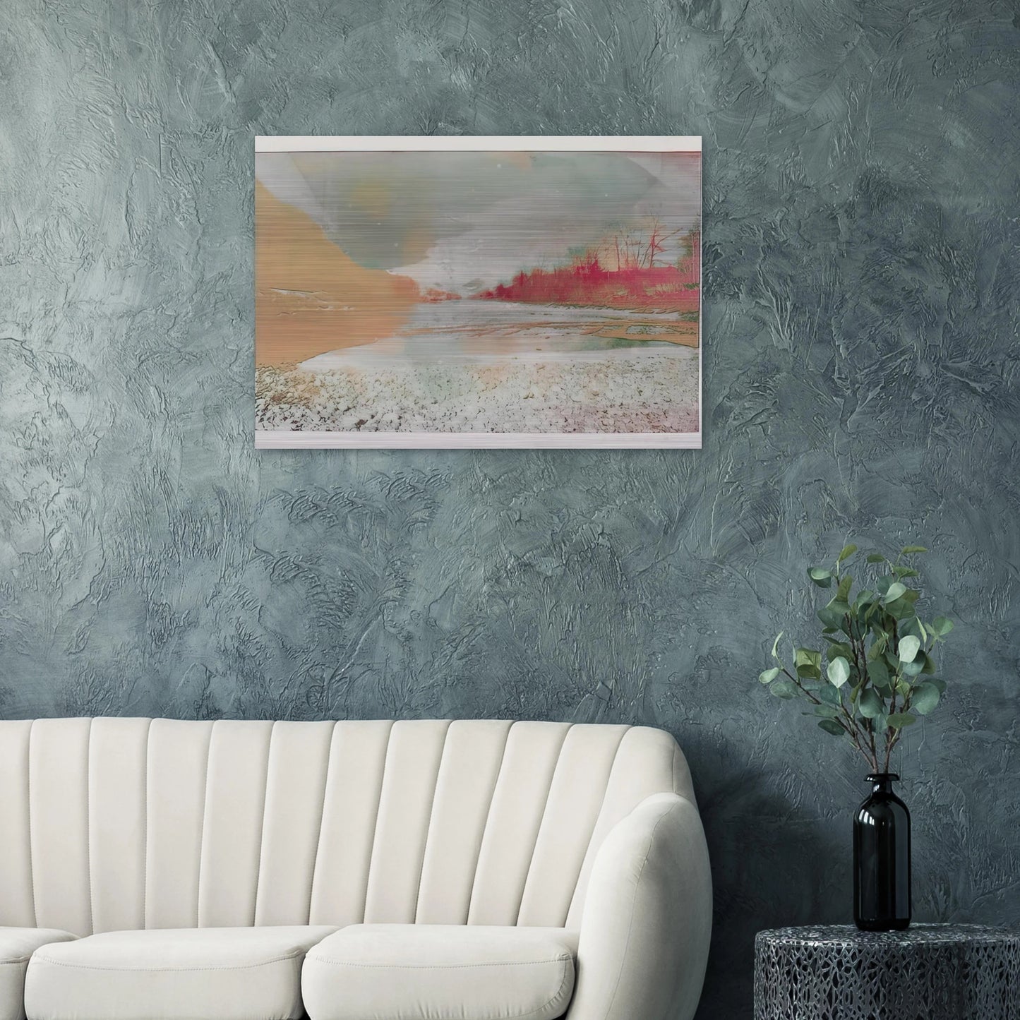 View of the Emme - 1971 - Dieter Roth Brushed Aluminum Print - 70x100 cm / 28x40 inches | Dieter Roth Aluminum Print | Dieter Roth Prints