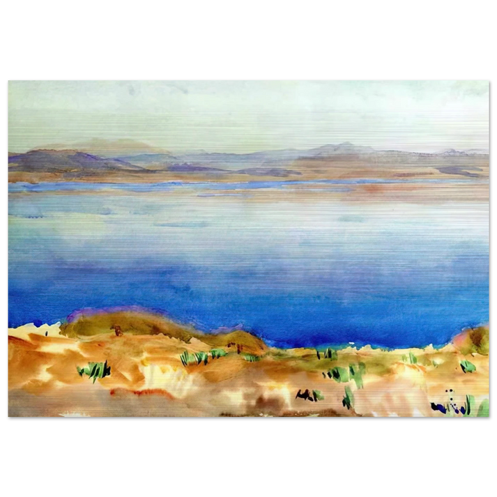 The Lake of Tiberias - John Singer Sargent Brushed Aluminum Print - 70x100 cm / 28x40 inches | John Singer Sargent Aluminum Print | John Singer Sargent Prints