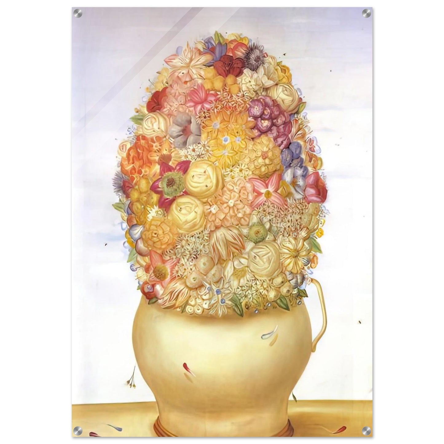 FLOWER POT - Fernando Botero Acrylic Print - 70x100 cm / 28x40″ inches