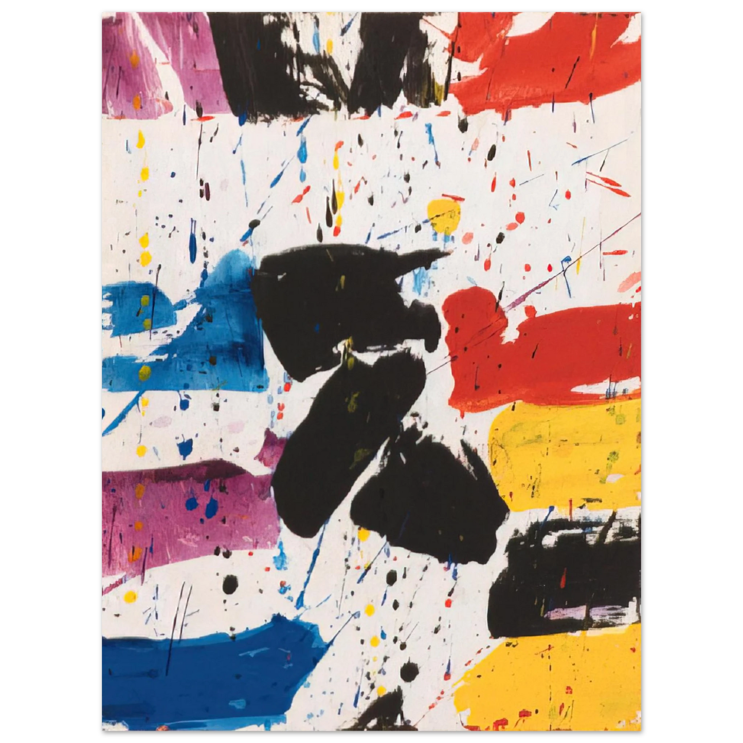 Sam Francis - Hommage to Alfred Jensen 75x100 cm / 30x40inches Fine Art Poster