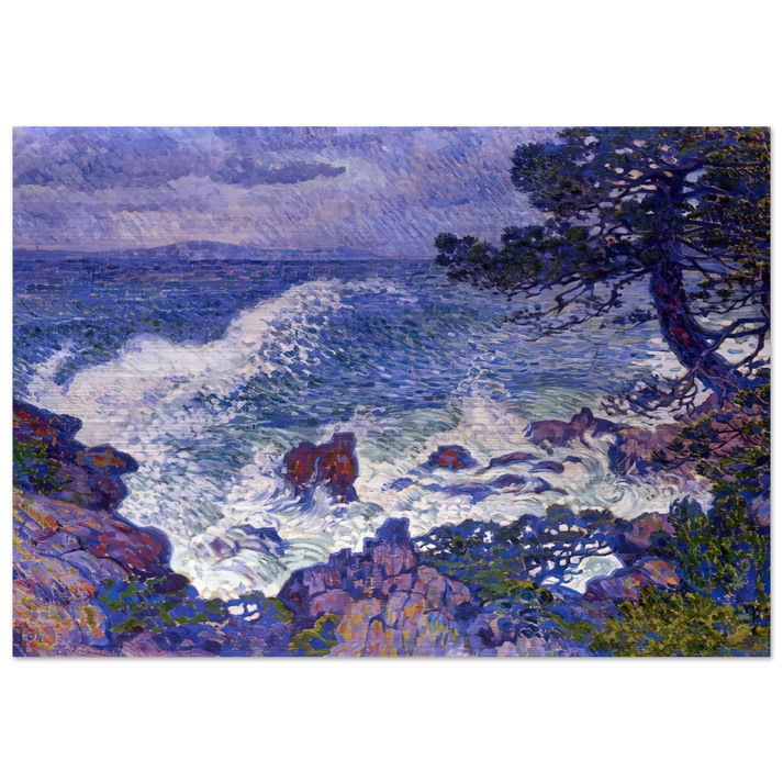 EAST WIND 1904 - Theo van Rysselberghe Brushed Aluminum Print - 70x100 cm / 28x40 inches | Theo van Rysselberghe Aluminum Print | Theo van Rysselberghe Prints