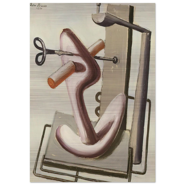 Astrazione - 1930 - Julius Bissier Brushed Aluminum Print - 70x100 cm / 28x40 inches | Julius Bissier Aluminum Print | Julius Bissier Prints