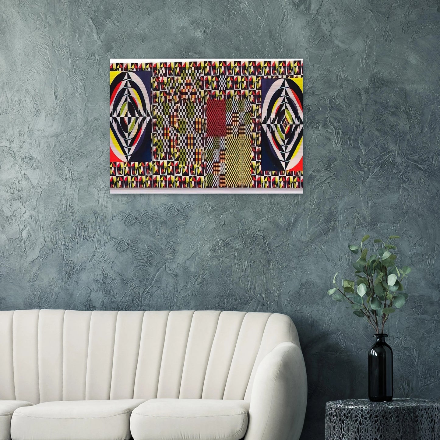 The Pythagorean Theorem - 1964 - Alfred Jensen Brushed Aluminum Print - 70x100 cm / 28x40 inches | Alfred Jensen Aluminum Print | Alfred Jensen Prints