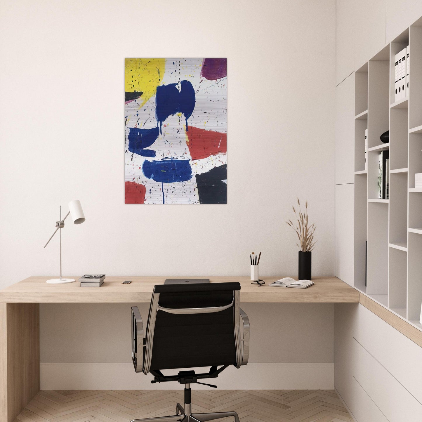 Emblem 8 1 - Sam Francis Brushed Aluminum Print - 70x100 cm / 28x40 inches | Sam Francis Aluminum Print | Sam Francis Prints