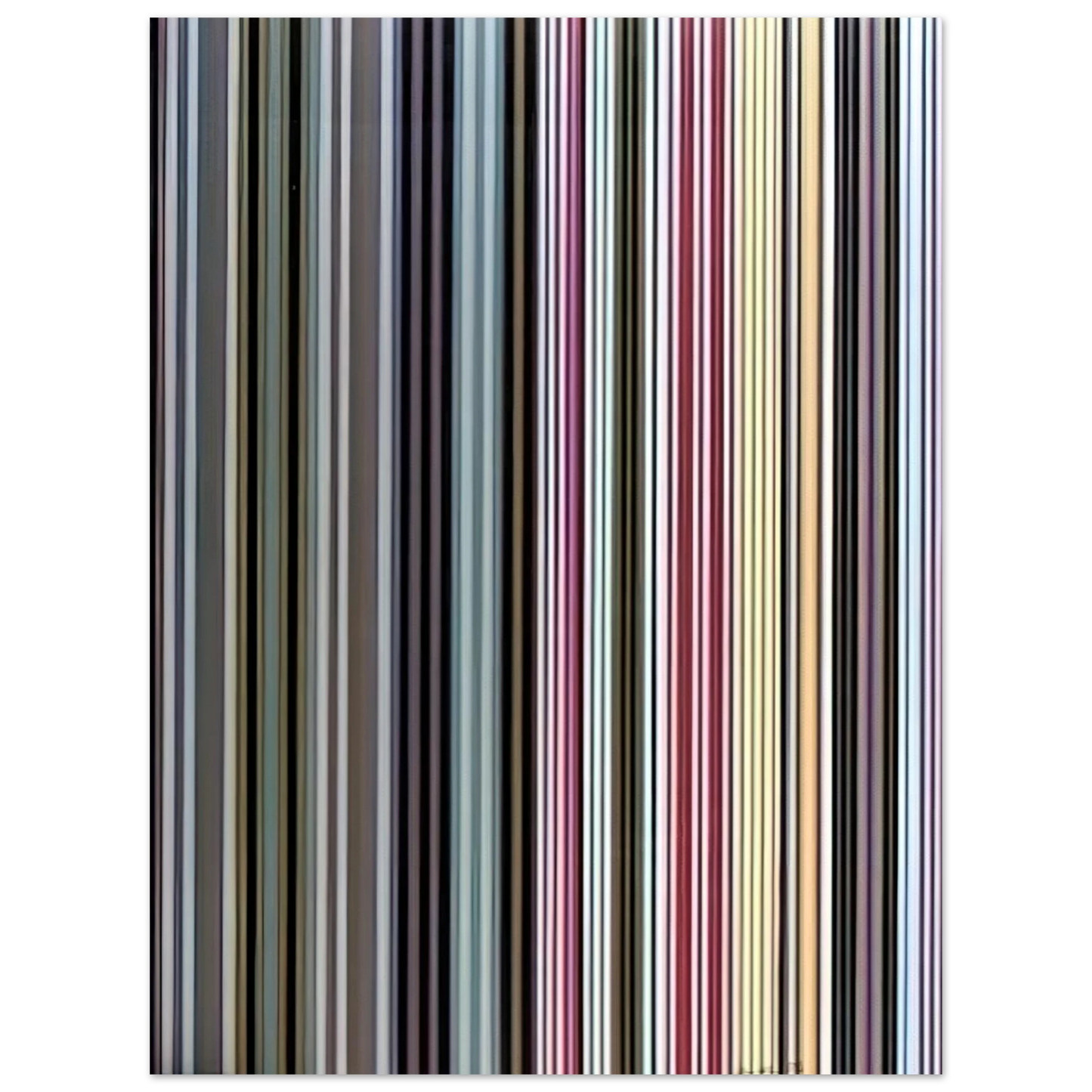 Gene Davis - Black Dahlia - 1971 75x100 cm / 30x40inches Fine Art Poster