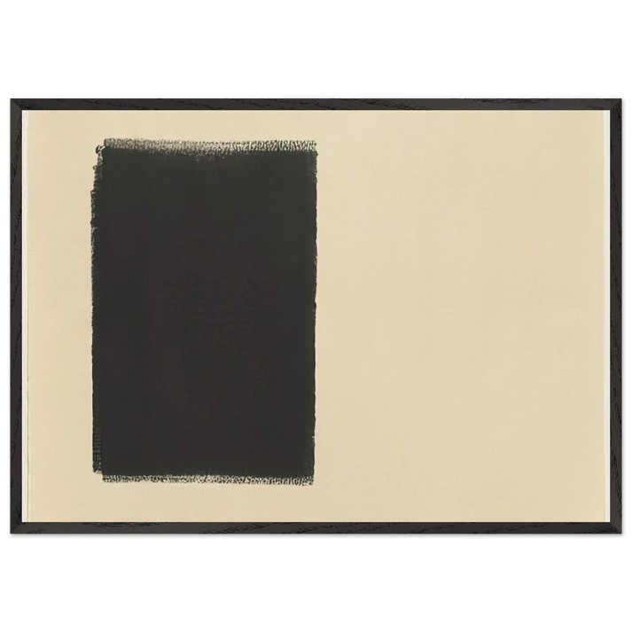 UNTITLED 14 PART ROLLER DRAWING 1973 - Richard Serra 70x100 cm / 28x40 inches Framed Art Print – Black Wooden Frame