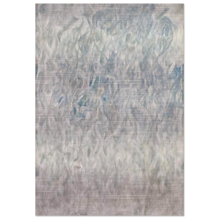 Amerika Grey Blue - Sam Francis Brushed Aluminum Print - 70x100 cm / 28x40 inches | Sam Francis Aluminum Print | Sam Francis Prints
