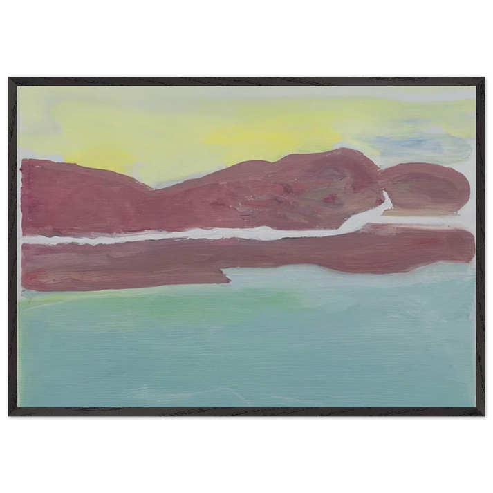 Untitled - 2005 N1 - Ralston Crawford 70x100 cm / 28x40 inches Framed Art Print – Black Wooden Frame