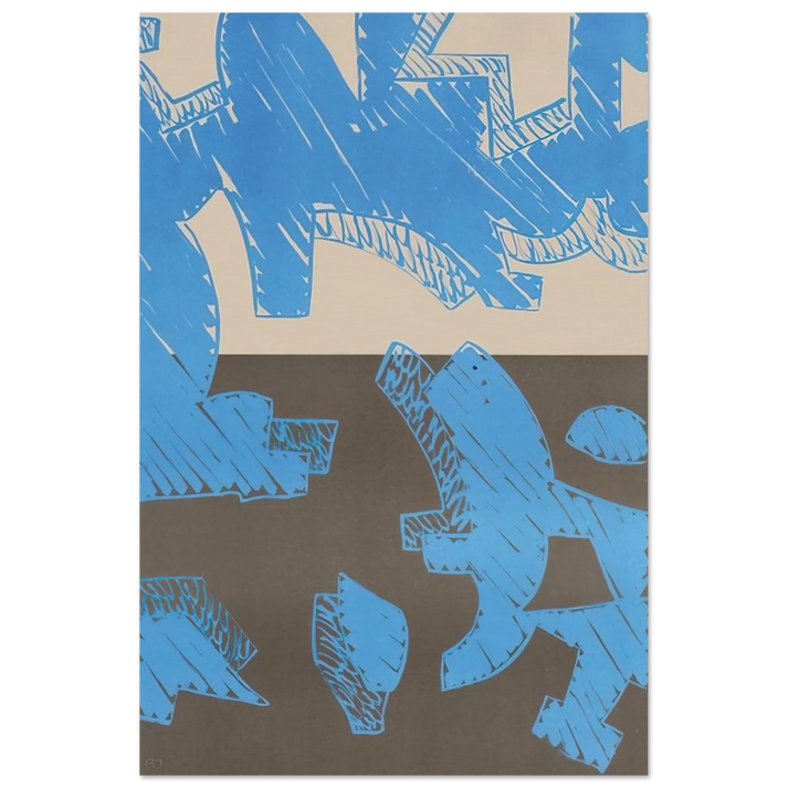 Blu - 2000 - Carla Accardi Art Prints - 100x150 cm / 40x60″ inches | Carla Accardi Poster | Carla Accardi Prints
