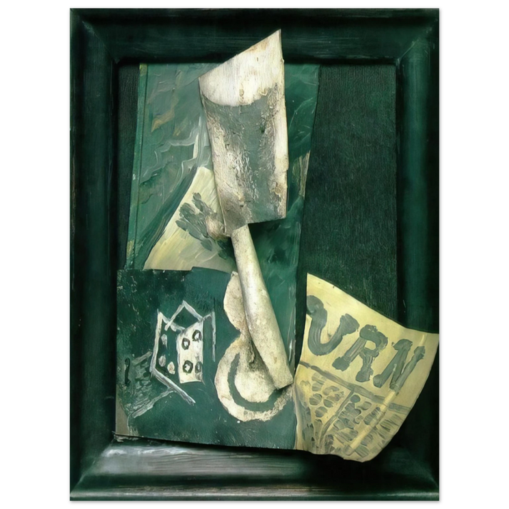 Pablo Picasso - Glass and newspaper 75x100 cm / 30x40inches Fine Art Poster