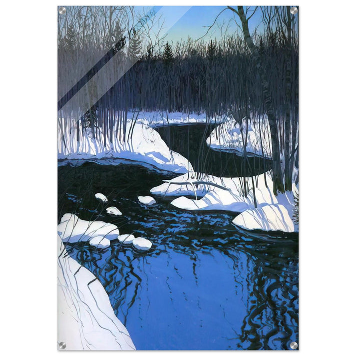 Unyarded deer - Contemporary Realism - Neil Welliver Acrylic Print - 70x100 cm / 28x40″ inches | Neil Welliver Wall Art | Neil Welliver Prints