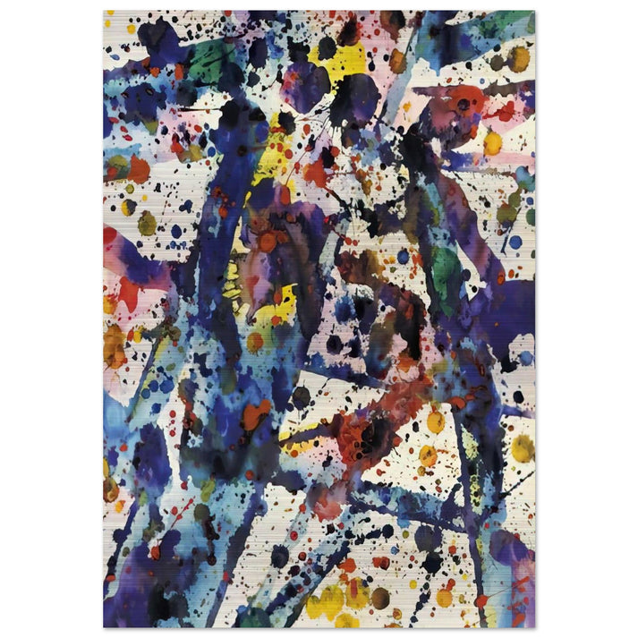 Taches Untitled - Sam Francis Brushed Aluminum Print - 70x100 cm / 28x40 inches | Sam Francis Aluminum Print | Sam Francis Prints