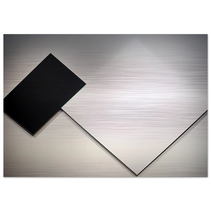 White Black - Ellsworth Kelly Brushed Aluminum Print - 70x100 cm / 28x40 inches | Ellsworth Kelly Aluminum Print | Ellsworth Kelly Prints