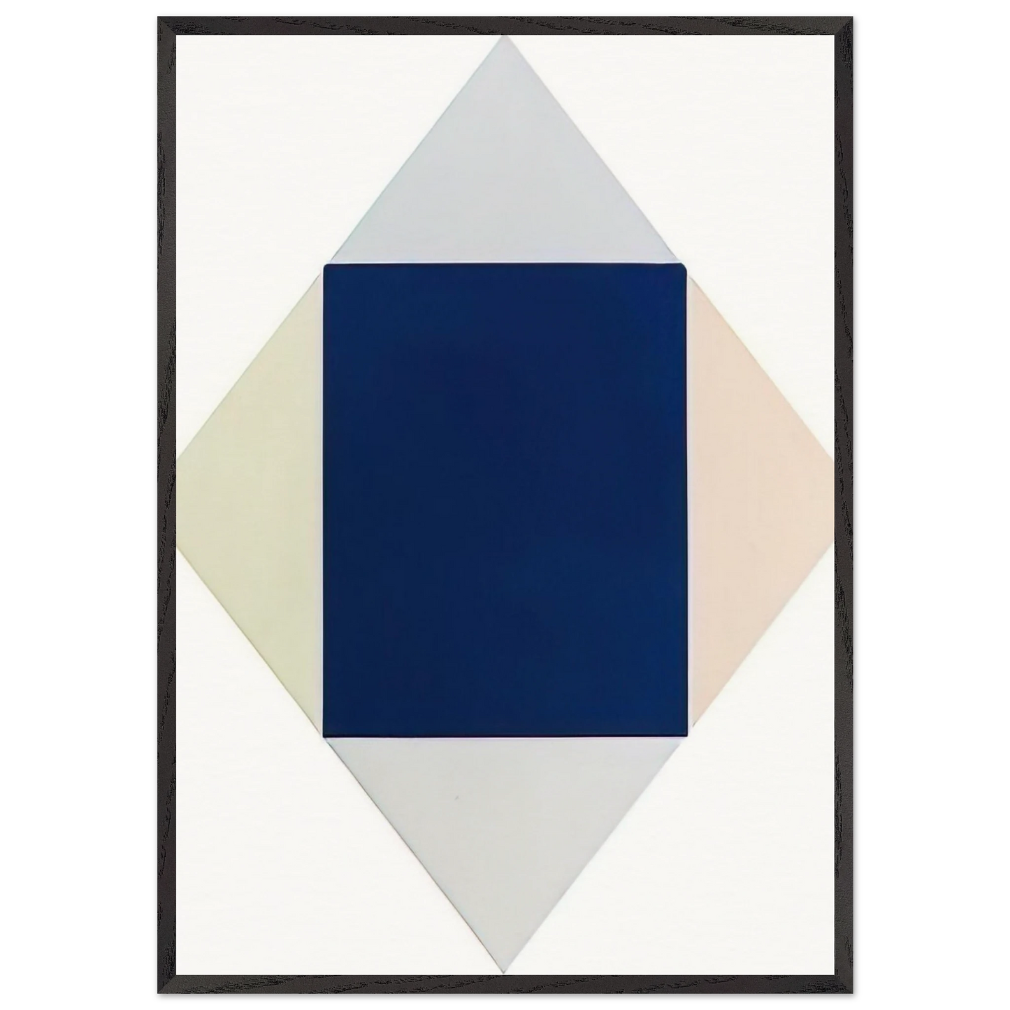 Blauer kern - 1969 - Max Bill 70x100 cm / 28x40 inches Framed Art Print – Black Wooden Frame