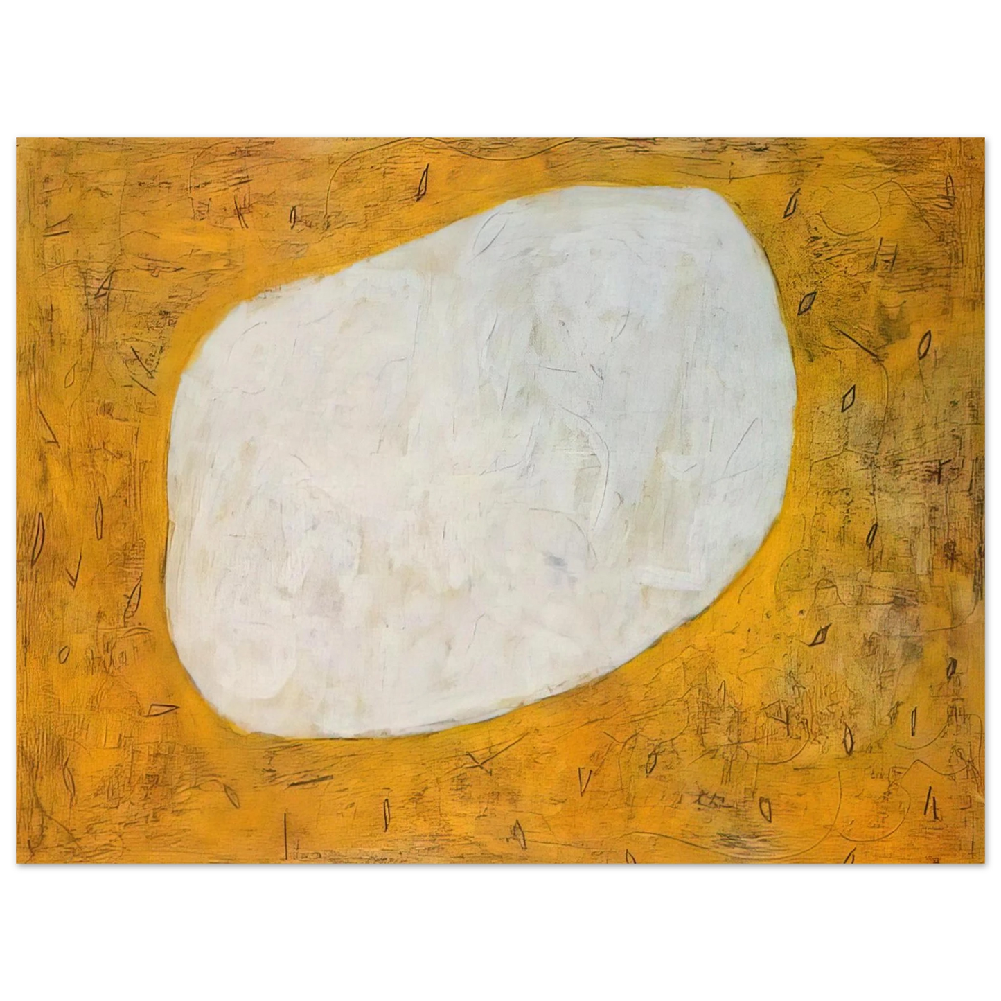 Gene Davis - Homage to Dubuffet I - 1952 75x100 cm / 30x40inches Fine Art Poster